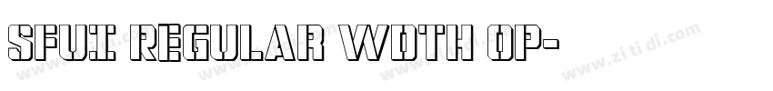 SFUI Regular wdth op字体转换